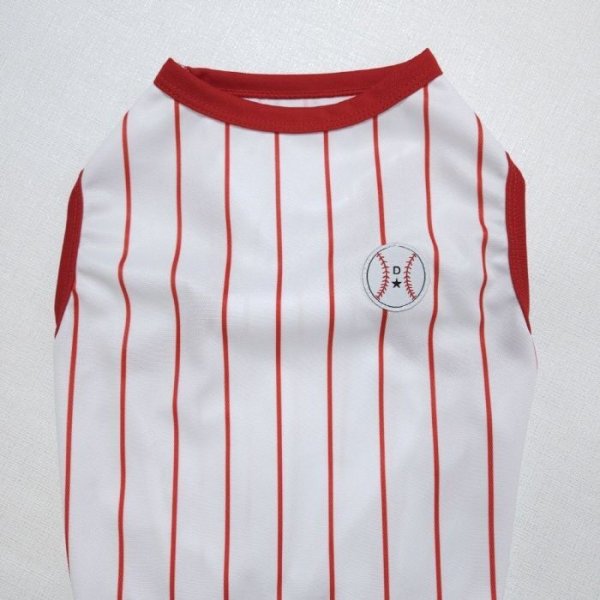 画像4: ウェルシュ コーギー 服 接触冷感 野球 ユニフォーム クールベスト Tシャツ ストライプ 2XL 3Xl 4XL 5XL 中型犬 大型犬 春夏 コーギー おしゃれ 犬服 doggystar ドッギースター即日発送できます (4)