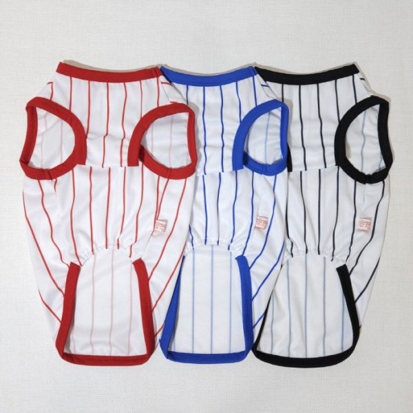画像3: ウェルシュ コーギー 服 接触冷感 野球 ユニフォーム クールベスト Tシャツ ストライプ 2XL 3Xl 4XL 5XL 中型犬 大型犬 春夏 コーギー おしゃれ 犬服 doggystar ドッギースター即日発送できます (3)
