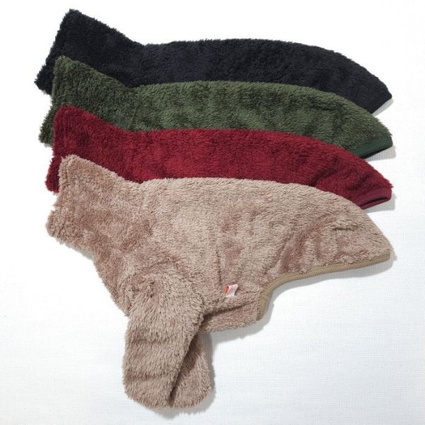 画像4: イタグレ服 S M L XL 2XL 3XL もこもこ ボア 無地 長袖 Tシャツ 小型犬 中型犬 大型犬 春 秋 冬 doggystar ドッギースター 即日発送出来ます (4)