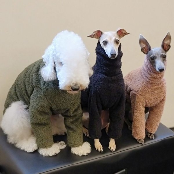 画像21: イタグレ服 S M L XL 2XL 3XL もこもこ ボア 無地 長袖 Tシャツ 小型犬 中型犬 大型犬 春 秋 冬 doggystar ドッギースター 即日発送出来ます (21)