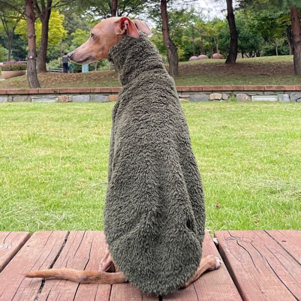 画像27: イタグレ服 S M L XL 2XL 3XL もこもこ ボア 無地 長袖 Tシャツ 小型犬 中型犬 大型犬 春 秋 冬 doggystar ドッギースター 即日発送出来ます (27)