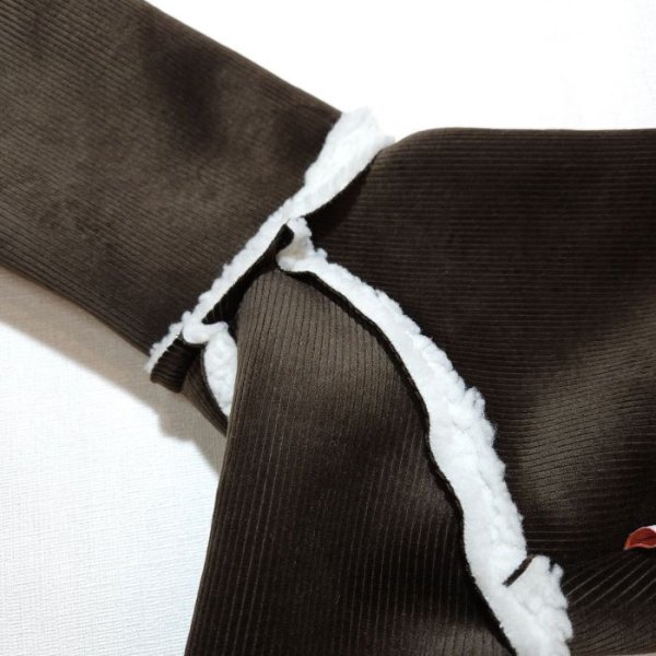 画像14: イタグレ服 S M L XL 2XL 3XL ムートン 無地 ロンパース 防寒 小型犬 中型犬 大型犬 春 初秋 秋 冬 doggystar ドッギースター 即日発送致します (14)