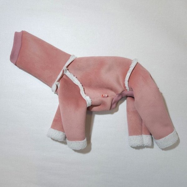 画像4: イタグレ服 S M L XL 2XL 3XL ムートン 無地 ロンパース 防寒 小型犬 中型犬 大型犬 春 初秋 秋 冬 doggystar ドッギースター 即日発送致します (4)