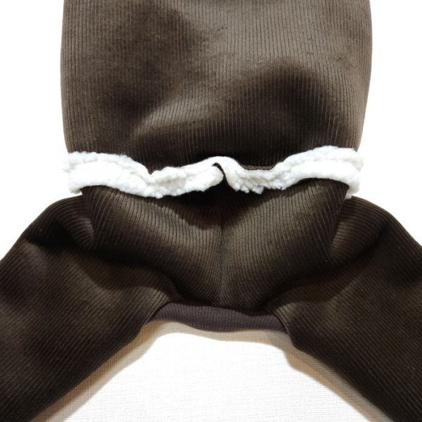 画像16: イタグレ服 S M L XL 2XL 3XL ムートン 無地 ロンパース 防寒 小型犬 中型犬 大型犬 春 初秋 秋 冬 doggystar ドッギースター 即日発送致します (16)