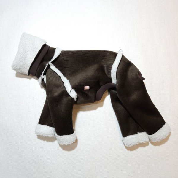 画像12: イタグレ服 S M L XL 2XL 3XL ムートン 無地 ロンパース 防寒 小型犬 中型犬 大型犬 春 初秋 秋 冬 doggystar ドッギースター 即日発送致します (12)