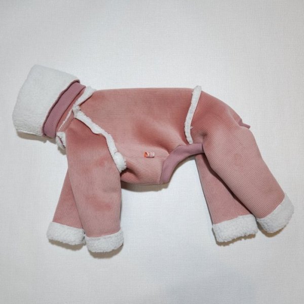 画像5: イタグレ服 S M L XL 2XL 3XL ムートン 無地 ロンパース 防寒 小型犬 中型犬 大型犬 春 初秋 秋 冬 doggystar ドッギースター 即日発送致します (5)