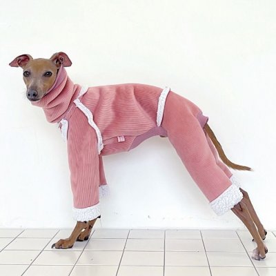 画像2: イタグレ服 S M L XL 2XL 3XL ムートン 無地 ロンパース 防寒 小型犬 中型犬 大型犬 春 初秋 秋 冬 doggystar ドッギースター 即日発送致します