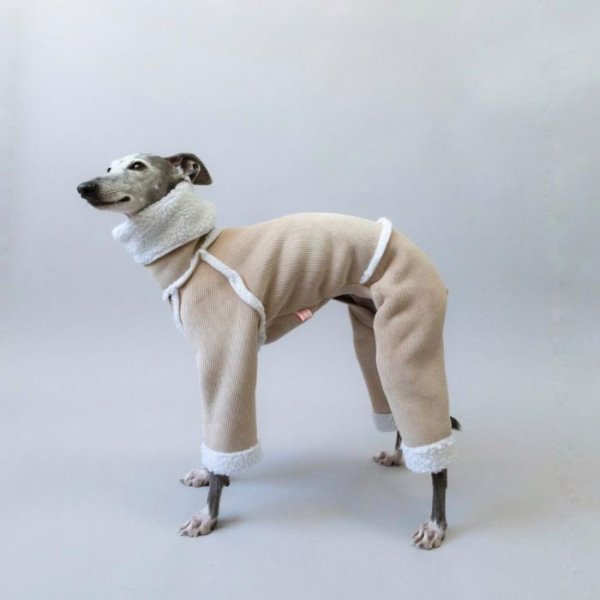 画像21: イタグレ服 S M L XL 2XL 3XL ムートン 無地 ロンパース 防寒 小型犬 中型犬 大型犬 春 初秋 秋 冬 doggystar ドッギースター 即日発送致します (21)