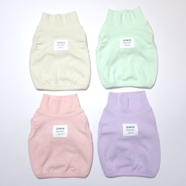 画像3: イタグレ服 S M L XL 2XL 3XL 無地 パステルカラー クロップド トップス ショート丈Tシャツ 小型犬 中型犬 大型犬 春 夏服 doggystar ドッギースター 即日発送出来ます (3)