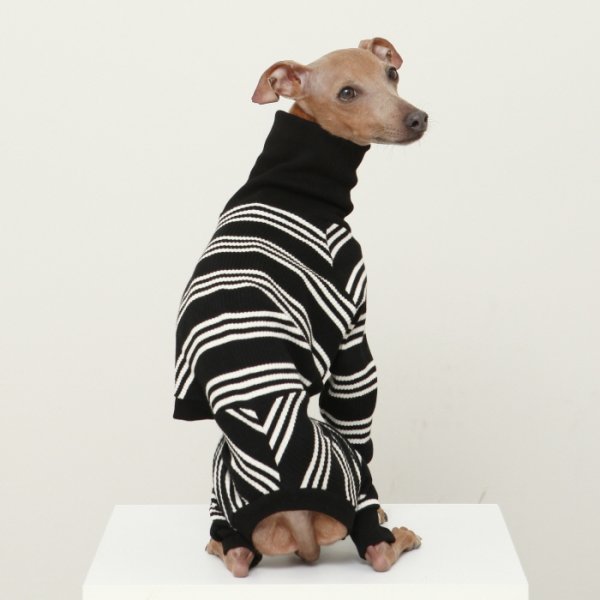 画像36: イタグレ服  S M L XL 2XL 3XL ボーダーロンパース つなぎ 小型犬 中型犬 大型犬 春夏服 秋冬服 doggystar ドッギースター 伸縮性抜群 即日発送致します (36)