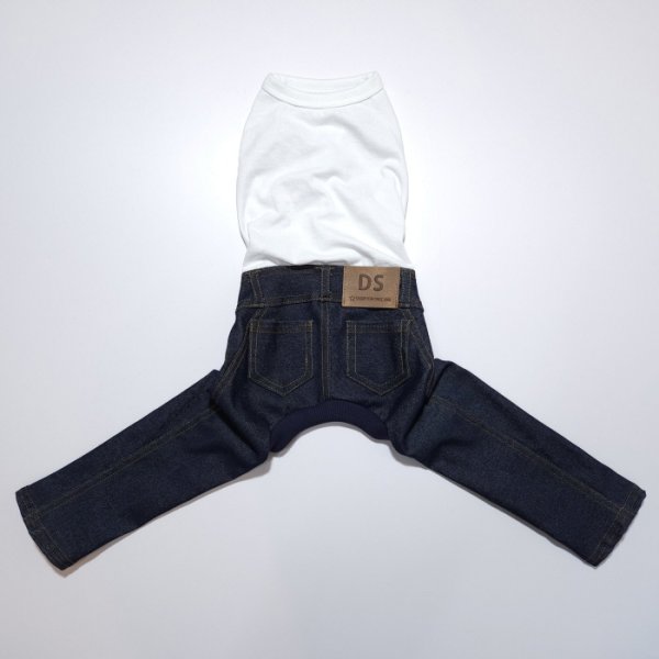 画像30: イタグレ服  S M L XL 2XL 3XL デニム ロンパース つなぎ 小型犬 中型犬 大型犬 春夏服 秋冬服 doggystar ドッギースター  伸縮性抜群 即日発送致します (30)