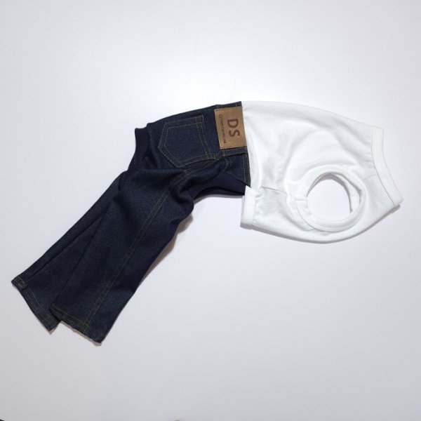 画像29: イタグレ服  S M L XL 2XL 3XL デニム ロンパース つなぎ 小型犬 中型犬 大型犬 春夏服 秋冬服 doggystar ドッギースター  伸縮性抜群 即日発送致します (29)