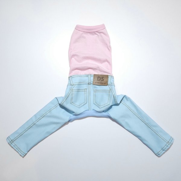 画像34: イタグレ服  S M L XL 2XL 3XL デニム ロンパース つなぎ 小型犬 中型犬 大型犬 春夏服 秋冬服 doggystar ドッギースター  伸縮性抜群 即日発送致します (34)