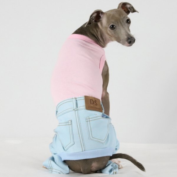 画像15: イタグレ服  S M L XL 2XL 3XL デニム ロンパース つなぎ 小型犬 中型犬 大型犬 春夏服 秋冬服 doggystar ドッギースター  伸縮性抜群 即日発送致します (15)