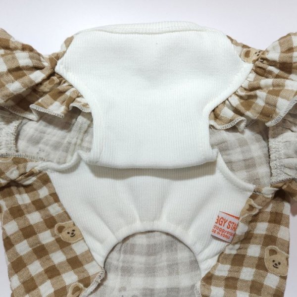 画像12: 犬服 S M L XL チェック フリル Tシャツ 春 夏 秋 ブラウス doggystar ドッギースター 即日発送できます (12)