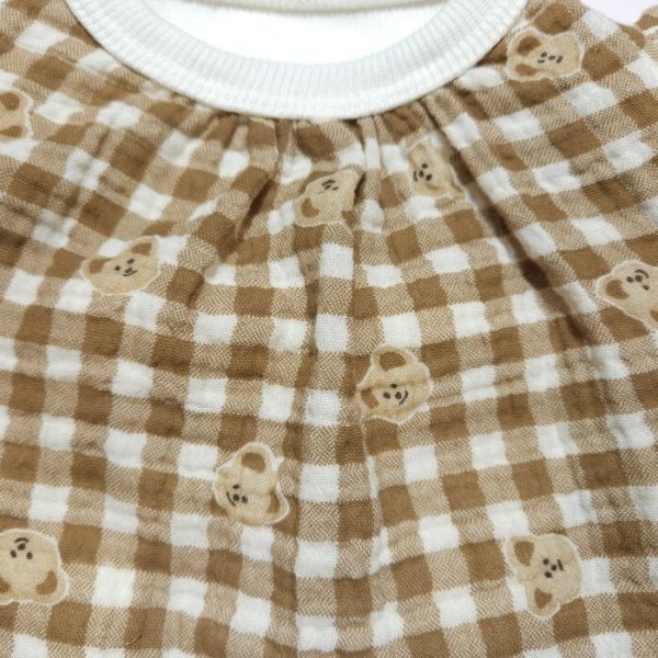 画像5: 犬服 S M L XL チェック フリル Tシャツ 春 夏 秋 ブラウス doggystar ドッギースター 即日発送できます (5)