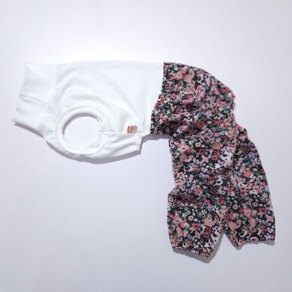 画像7: イタグレ服 S M L XL 2XL 3XL サルエルパンツ もんぺパンツ ロンパース つなぎ 花柄 ゆったり 小型犬 中型犬 大型犬 春夏 doggystar ドッギースター 即日発送出来ます  (7)