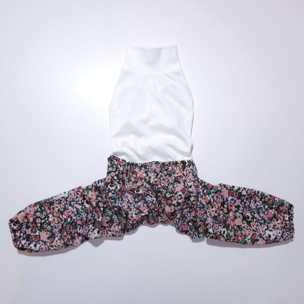 画像8: イタグレ服 S M L XL 2XL 3XL サルエルパンツ もんぺパンツ ロンパース つなぎ 花柄 ゆったり 小型犬 中型犬 大型犬 春夏 doggystar ドッギースター 即日発送出来ます  (8)