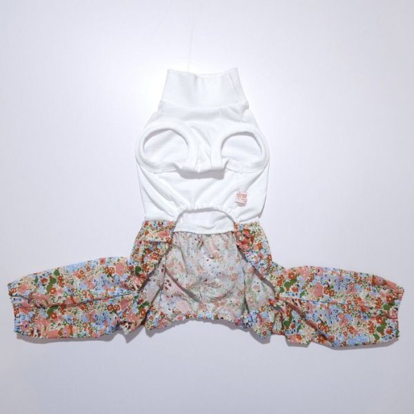 画像5: イタグレ服 S M L XL 2XL 3XL サルエルパンツ もんぺパンツ ロンパース つなぎ 花柄 ゆったり 小型犬 中型犬 大型犬 春夏 doggystar ドッギースター 即日発送出来ます  (5)