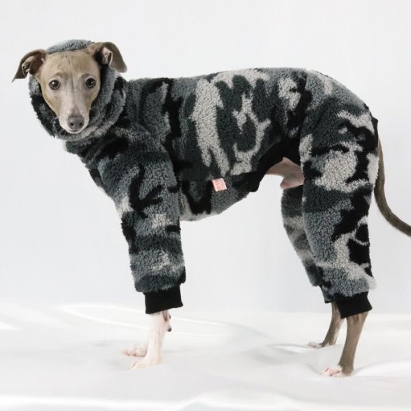 画像32: イタグレ服 S M L XL 2XL 3XL 小型犬 中型犬 大型犬 秋冬 ネイティブ柄 迷彩柄 フリース ロンパース doggystar ドッギースター 即日発送出来ます (32)