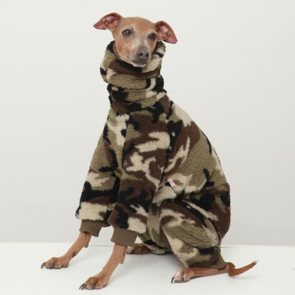 画像43: イタグレ服 S M L XL 2XL 3XL 小型犬 中型犬 大型犬 秋冬 ネイティブ柄 迷彩柄 フリース ロンパース doggystar ドッギースター 即日発送出来ます (43)