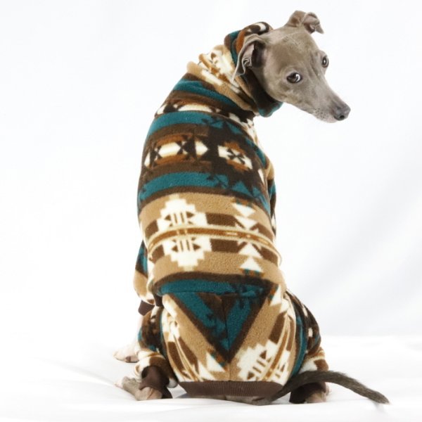 画像18: イタグレ服 S M L XL 2XL 3XL 小型犬 中型犬 大型犬 秋冬 ネイティブ柄 迷彩柄 フリース ロンパース doggystar ドッギースター 即日発送出来ます (18)