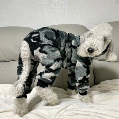 画像3: イタグレ服 S M L XL 2XL 3XL 小型犬 中型犬 大型犬 秋冬 ネイティブ柄 迷彩柄 フリース ロンパース doggystar ドッギースター 即日発送出来ます