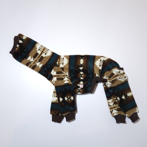 画像15: イタグレ服 S M L XL 2XL 3XL 小型犬 中型犬 大型犬 秋冬 ネイティブ柄 迷彩柄 フリース ロンパース doggystar ドッギースター 即日発送出来ます (15)