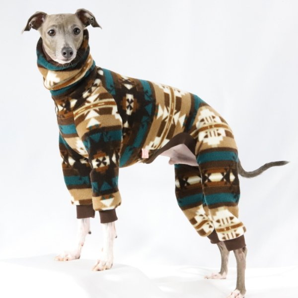 画像20: イタグレ服 S M L XL 2XL 3XL 小型犬 中型犬 大型犬 秋冬 ネイティブ柄 迷彩柄 フリース ロンパース doggystar ドッギースター 即日発送出来ます (20)