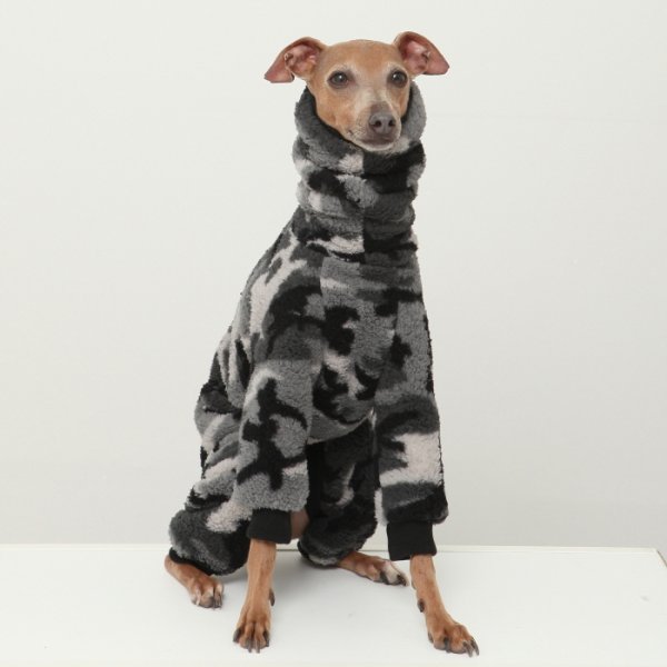 画像29: イタグレ服 S M L XL 2XL 3XL 小型犬 中型犬 大型犬 秋冬 ネイティブ柄 迷彩柄 フリース ロンパース doggystar ドッギースター 即日発送出来ます (29)