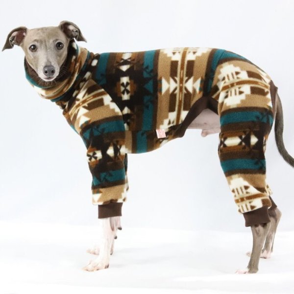 画像23: イタグレ服 S M L XL 2XL 3XL 小型犬 中型犬 大型犬 秋冬 ネイティブ柄 迷彩柄 フリース ロンパース doggystar ドッギースター 即日発送出来ます (23)