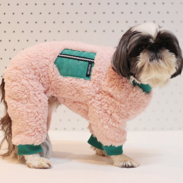 画像22: 犬服 ボア ポケット フリース ロンパース 小型犬 中型犬 冬 軽量 doggystar ドッギースター S M L XL 即日発送出来ます (22)