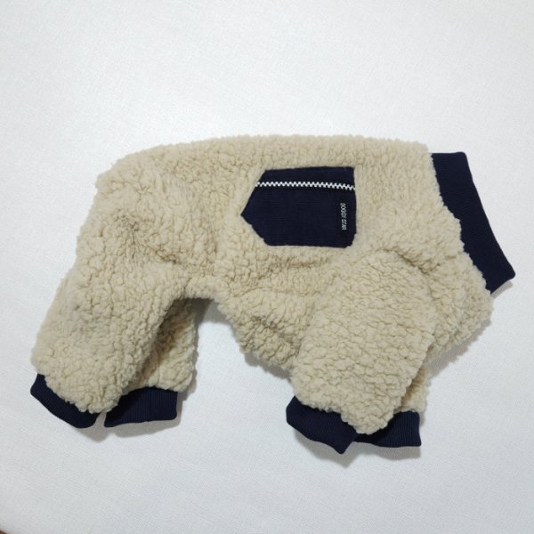 画像13: 犬服 ボア ポケット フリース ロンパース 小型犬 中型犬 冬 軽量 doggystar ドッギースター S M L XL 即日発送出来ます (13)
