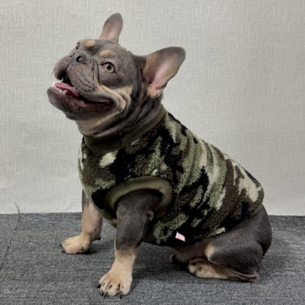 画像33: フレブル 服 フレンチブルドッグ  フリース 柄 袖なし Tシャツ 冬 L XL 2XL 3XL 4XL 5XL イングリッシュブルドッグ  パグ ペット服 犬服 フレブル  即日発送出来ます (33)