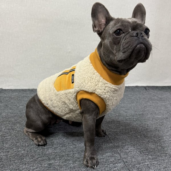 画像11: フレブル 服 フレンチブルドッグ  ポケット ボア 袖なし Tシャツ 冬 L XL 2XL 3XL 4XL 5XL イングリッシュブルドッグ  パグ ペット服 犬服 フレブル  即日発送出来ます (11)