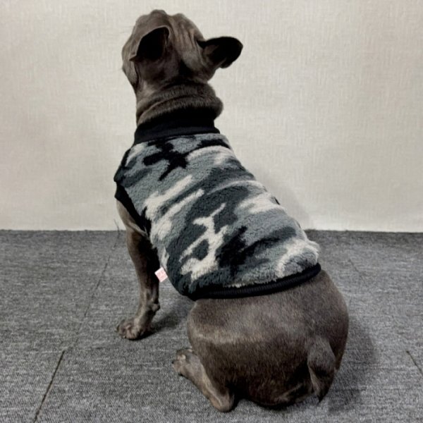 画像45: フレブル 服 フレンチブルドッグ  フリース 柄 袖なし Tシャツ 冬 L XL 2XL 3XL 4XL 5XL イングリッシュブルドッグ  パグ ペット服 犬服 フレブル  即日発送出来ます (45)
