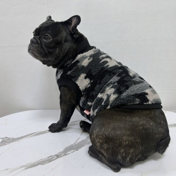 画像46: フレブル 服 フレンチブルドッグ  フリース 柄 袖なし Tシャツ 冬 L XL 2XL 3XL 4XL 5XL イングリッシュブルドッグ  パグ ペット服 犬服 フレブル  即日発送出来ます (46)