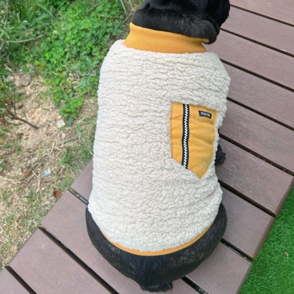 画像12: フレブル 服 フレンチブルドッグ  ポケット ボア 袖なし Tシャツ 冬 L XL 2XL 3XL 4XL 5XL イングリッシュブルドッグ  パグ ペット服 犬服 フレブル  即日発送出来ます (12)