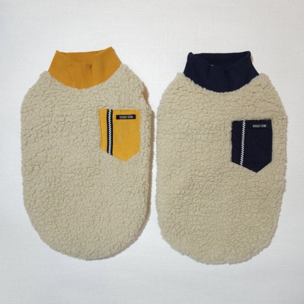 画像2: ダックスフンド 服 Tシャツ ポケットボア 小型犬 中型犬 S M L XL 冬 ダックス おしゃれ 犬 洋服 doggystar ドッギースター 即日発送出来ます (2)