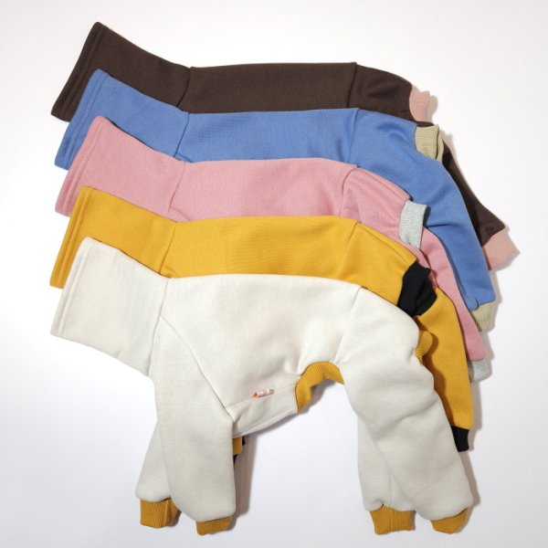 画像2: イタグレ  S M L XL 2XL 3XL  裏起毛 無地  ロンパース つなぎ 小型犬 中型犬 大型犬 春 秋 冬服 doggystar ドッギースター 企画商品 特別 価格  即日発送できます。 (2)