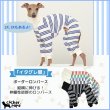 画像1: イタグレ服  S M L XL 2XL 3XL ボーダーロンパース つなぎ 小型犬 中型犬 大型犬 春夏服 秋冬服 doggystar ドッギースター 伸縮性抜群 即日発送致します (1)