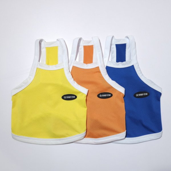 画像2: イタグレ服 S M L XL 2XL 3XL 接触冷感 クール ひんやり クロップド タンクトップ スポーツ 小型犬 中型犬 大型犬 夏 doggystar ドッギースター 即日発送出来ます (2)