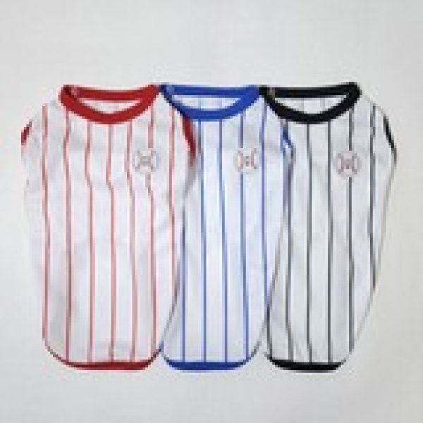 画像4: 犬服 大型犬服 接触 冷感 Tシャツ 野球ユニフォーム ストライプ S M L XL 2XL 3XL 4XL 5XL 6XL 小型犬 中型犬 大型犬ひんやり クール ベスト 熱中症対策  doggystar  ドッギースター (4)