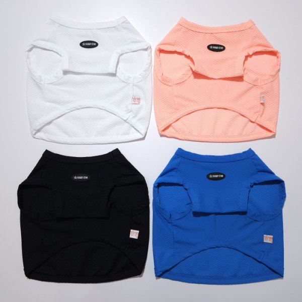 画像3: フレブル服  L XL 2XL 3XL 4XL 5XL  接触冷感 クール メッシュ クロップド タンクトップ ひんやり 中型犬 大型犬 フレンチブルドッグ パグ  夏 doggystar ドッギースター 即日発送できます (3)