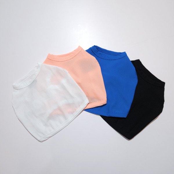 画像1: ダックス服 S M L XL  接触冷感 クール クロップド タンクトップ ひんやり 小型犬 中型犬 ダックスフンド  夏 doggystar ドッギースター 6/10発送出来ます (1)
