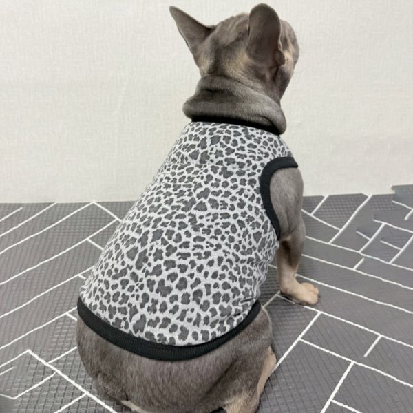 画像22: フレブル服  L XL 2XL 3XL 4XL 5XL  ヒョウ柄 タンクトップ レオパード 中型犬 大型犬 フレンチブルドッグ パグ  夏 doggystar ドッギースター 即日発送できます (22)