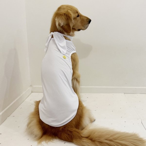 画像20: 犬服 大型犬服 接触 冷感 Tシャツ スマイル 無地 S M L XL 2XL 3XL 4XL 5XL 6XL小型犬 中型犬 大型犬 ひんやり クール ベスト スカーフ付き 熱中症対策 doggystar ドッギースター 即日発送出来ます (20)