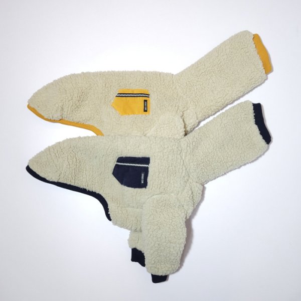 画像2: イタグレ服 S M L XL 2XL 3XL ボア ポケット フリース  長袖 Tシャツ 小型犬 中型犬 大型犬 秋 冬 doggystar ドッギースター 即日発送出来ます (2)