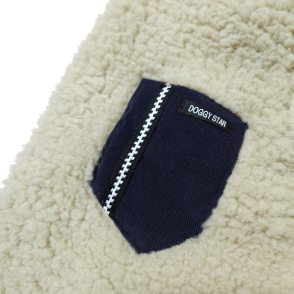 画像11: イタグレ服 S M L XL 2XL 3XL ボア ポケット フリース  長袖 Tシャツ 小型犬 中型犬 大型犬 秋 冬 doggystar ドッギースター 即日発送出来ます (11)