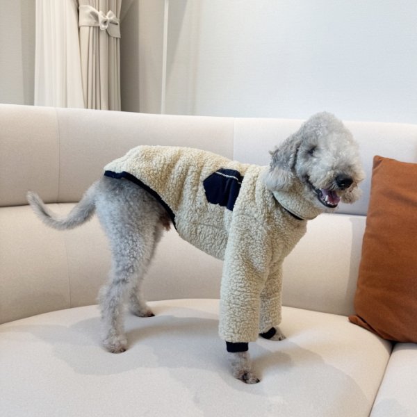 画像27: イタグレ服 S M L XL 2XL 3XL ボア ポケット フリース  長袖 Tシャツ 小型犬 中型犬 大型犬 秋 冬 doggystar ドッギースター 即日発送出来ます (27)